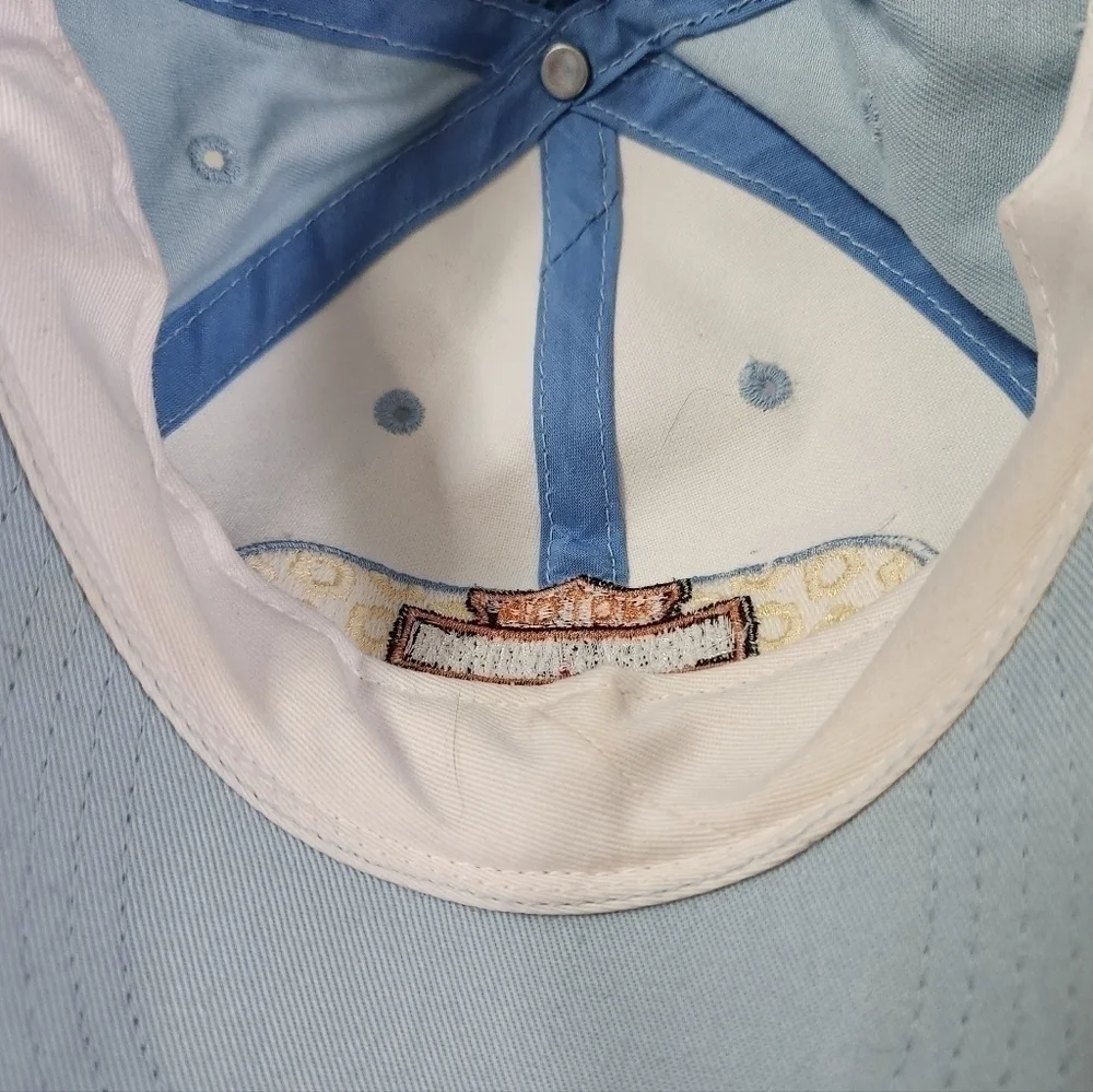 VINTAGE Harley Davidson H-D Motorcycle Light Blue Baseball Hat Cap Kids Youth